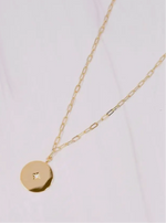 Load image into Gallery viewer, Sylvester Disc Necklace Gold
