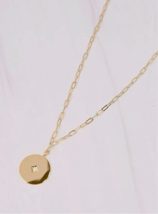 Sylvester Disc Necklace Gold