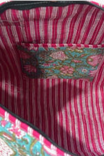 Load image into Gallery viewer, Paige Teal and Pink Floral Duffle
