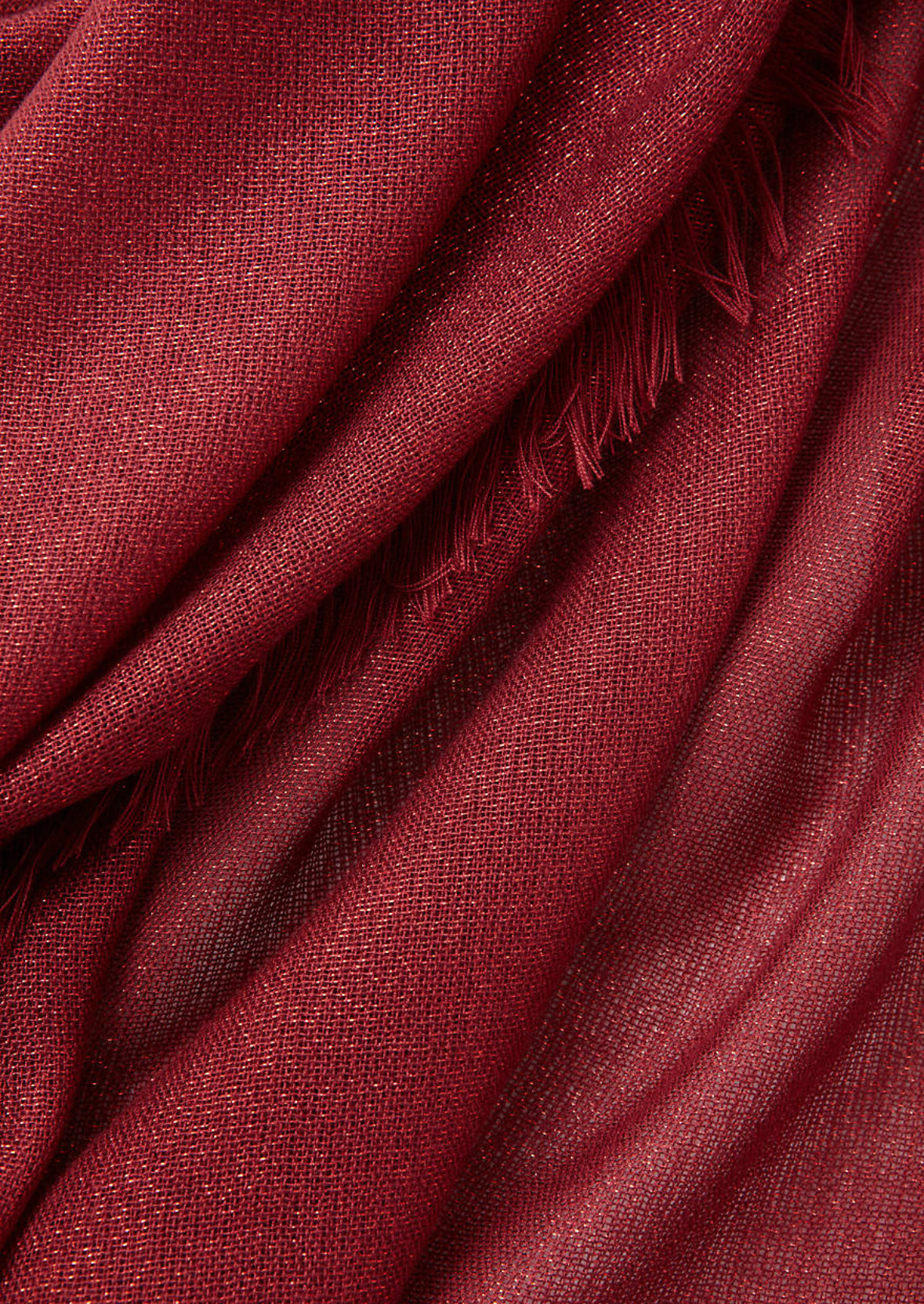 Burgundy Metallic Evening Wrap