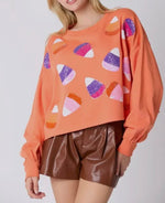 Load image into Gallery viewer, I Want Candy Cropped Sweatshirt *More Colors*
