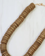 Load image into Gallery viewer, Leonora Wood Disk Necklace
