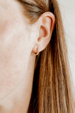 Load image into Gallery viewer, Huggie Earrings Scarlett Hoop
