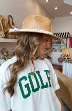 Load image into Gallery viewer, Queen Bee Hat Natural Palm
