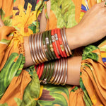 Load image into Gallery viewer, Three Kings All Weather Bangles - Coral
