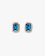 Load image into Gallery viewer, Screwback Stud Earrings Whitney Violet Bloom
