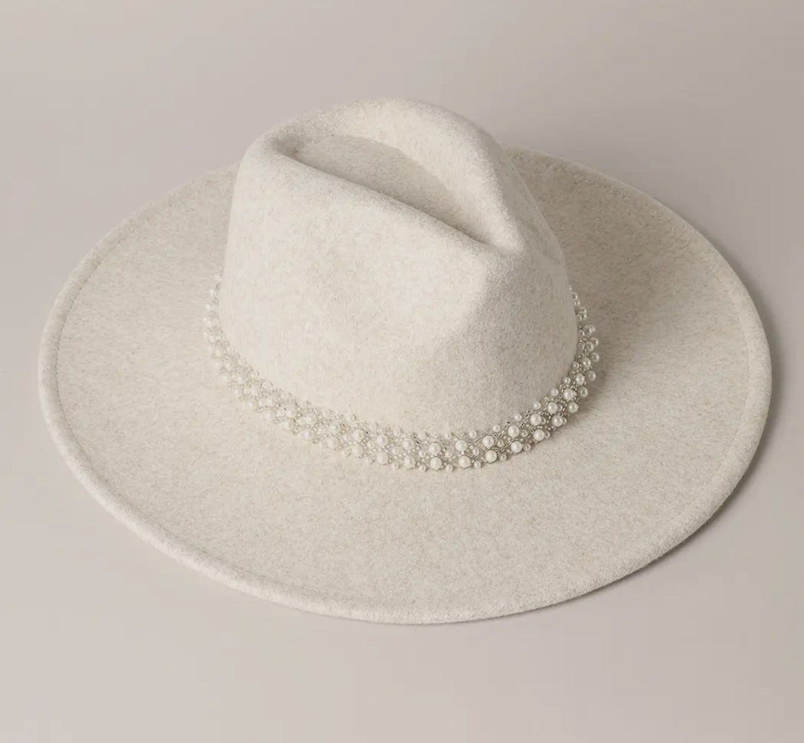 Pearl Felt Fedora