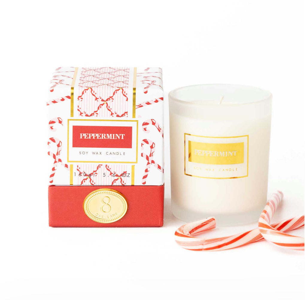 Peppermint Boxed Soy Wax Candle