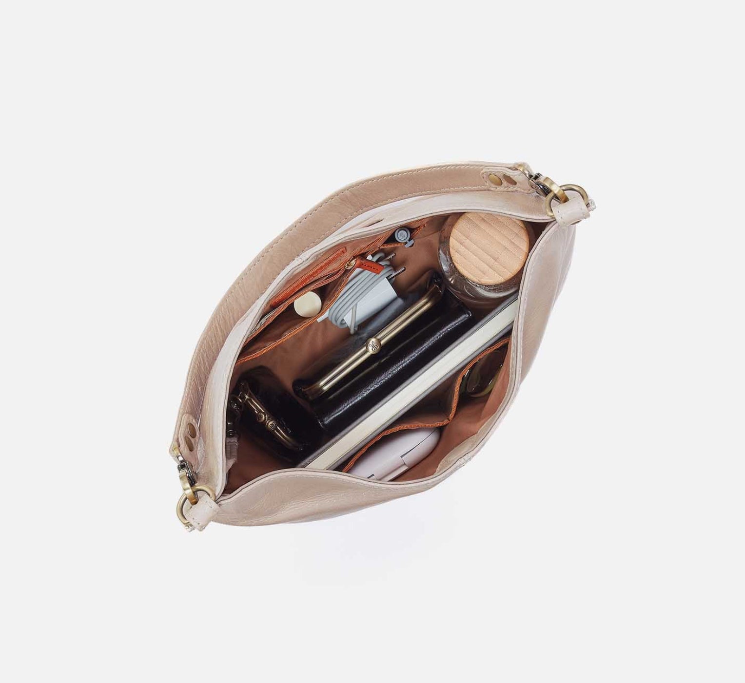 Pier Shoulder Bag Stone Gloss