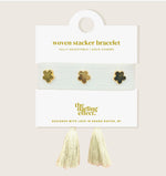 Load image into Gallery viewer, Woven Stacker Bracelet STAR
