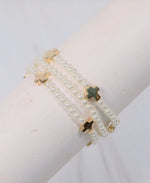 Load image into Gallery viewer, Nell Pearl Cross Bracelet
