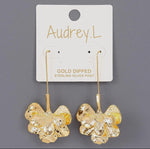Load image into Gallery viewer, Metal Flower Earrings
