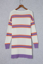 Load image into Gallery viewer, Striped Open Front Cardigan
