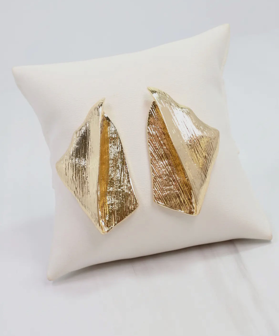 Emmaline Brushed Gold Earring