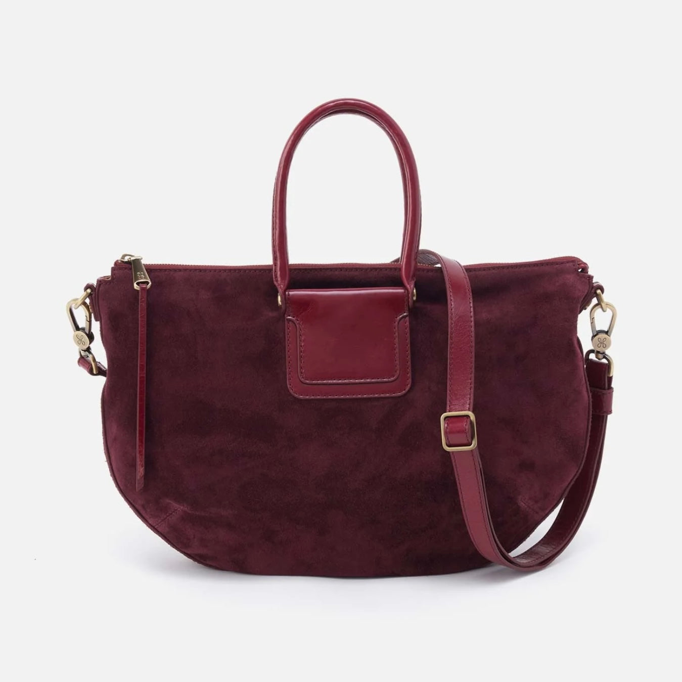 Sheila Large Crossbody Garnet Suede