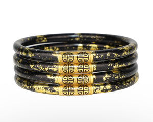 KOI Noir All Weather Bangles set of 4