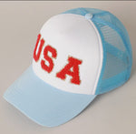Load image into Gallery viewer, USA Patch Trucker Hat
