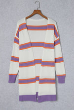 Load image into Gallery viewer, Striped Open Front Cardigan
