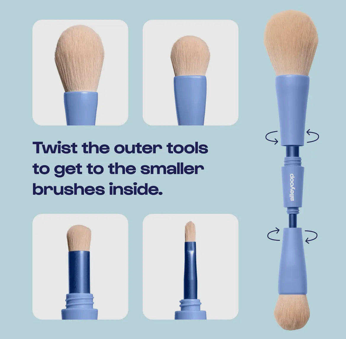 Overachiever 4-in-1 Makeup Brush