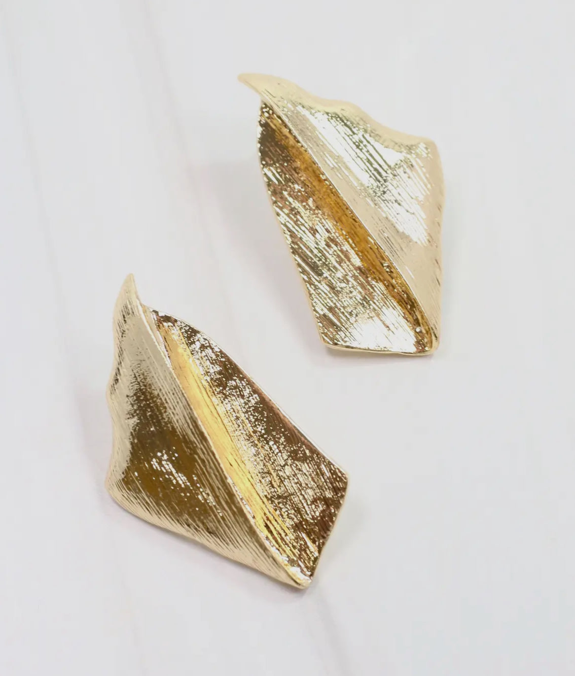 Emmaline Brushed Gold Earring