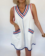 Load image into Gallery viewer, Patriotic Striped Coverup
