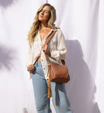 Load image into Gallery viewer, Starr Convertible Shoulder Bag Warm Honey
