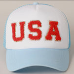 Load image into Gallery viewer, USA Patch Trucker Hat
