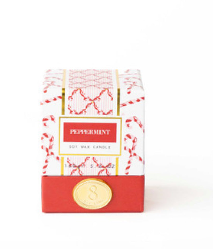 Peppermint Boxed Soy Wax Candle