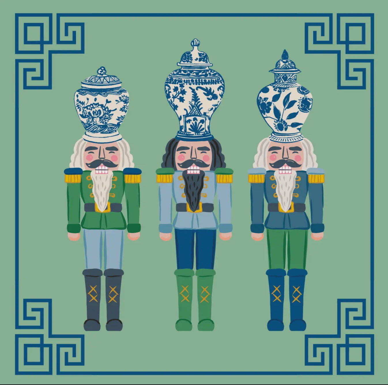 Ginger Jar Nutcracker Napkins