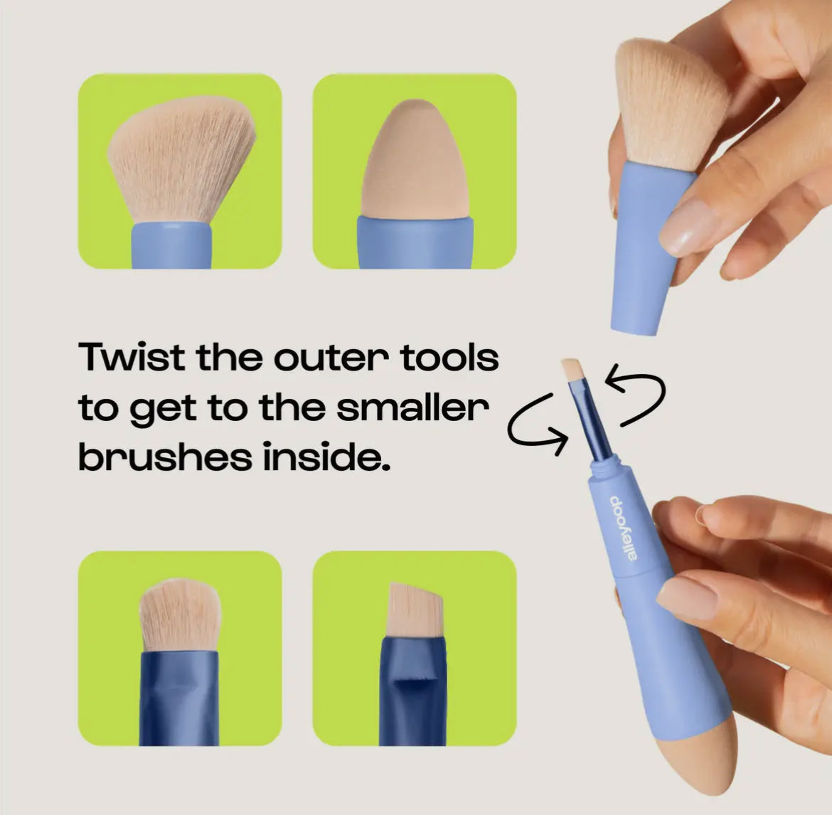 Multitasker 4-in-1 Makeup Brush