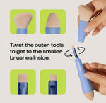 Load image into Gallery viewer, Multitasker 4-in-1 Makeup Brush
