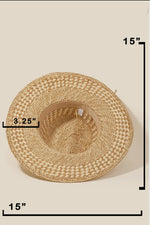 Load image into Gallery viewer, Checking In Straw Hat
