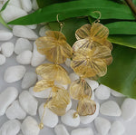 Load image into Gallery viewer, Filigree Flower Drop 18k Earring
