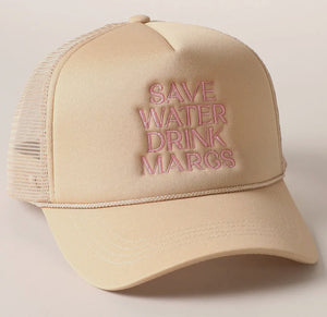 Save Water Embroidered Hat