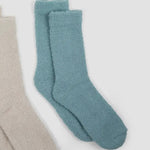 Load image into Gallery viewer, Cozy Cloud Socks Stone Blue
