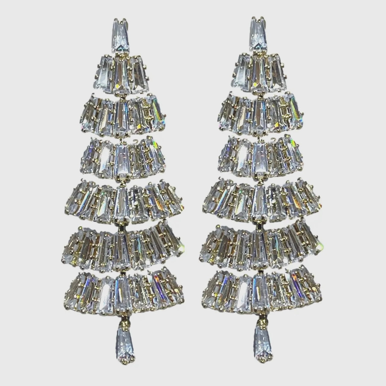 Baguette Holiday Earrings