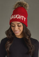 Load image into Gallery viewer, Naughty Knit Pom Hat
