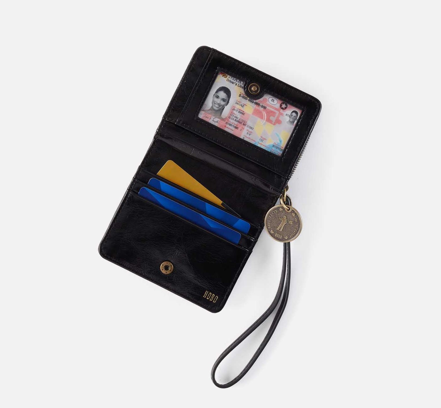 Coin Wristlet Wallet Black