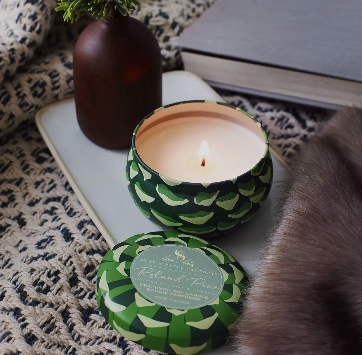 Roland Pine Mini Soy Candle