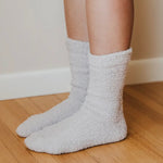 Load image into Gallery viewer, Cozy Cloud Socks Ivory

