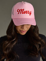 Load image into Gallery viewer, Pink Merry Trucker Hat
