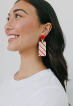 Load image into Gallery viewer, Candy Cane Cabana Earrings
