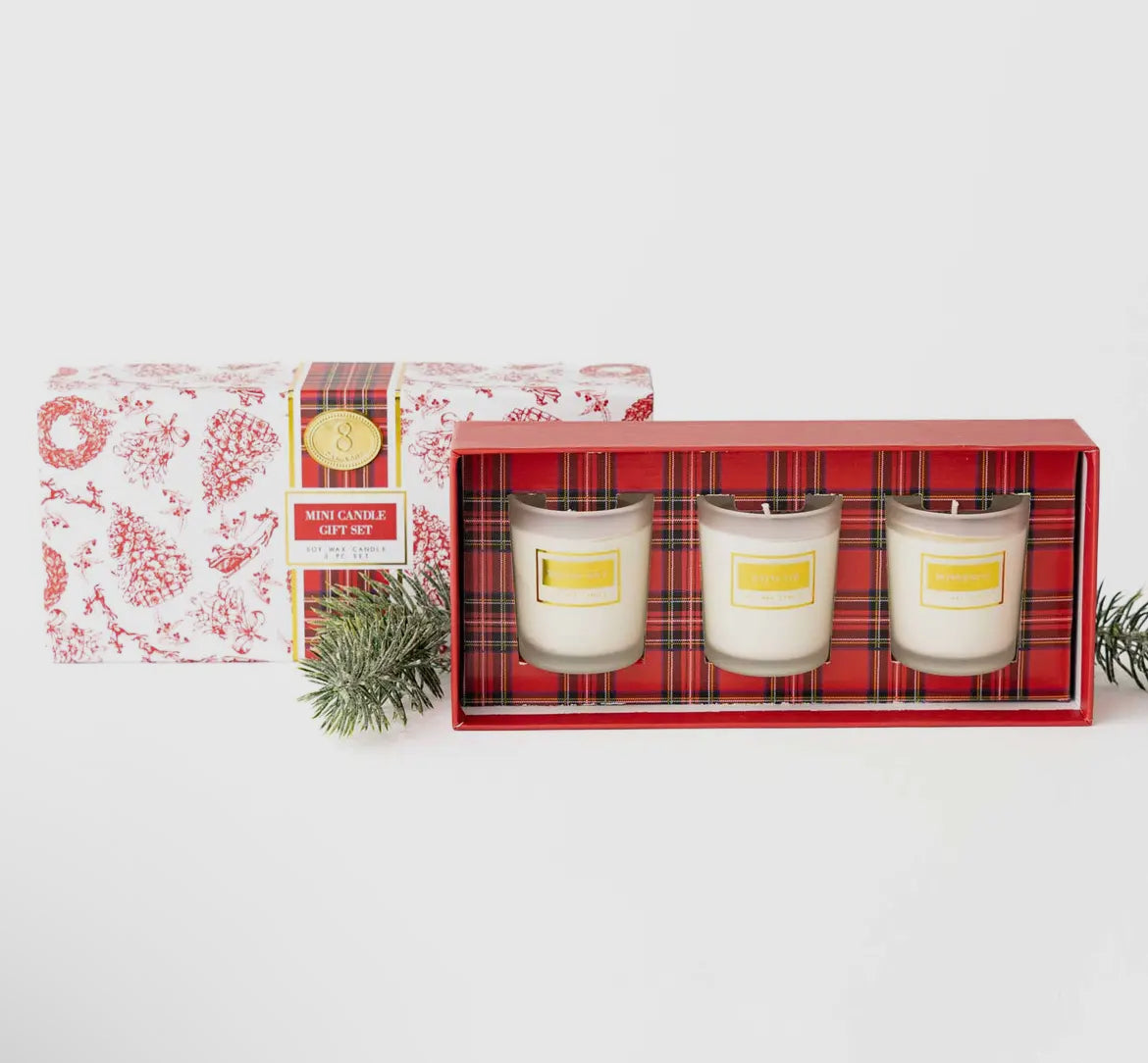 Festive Spice 3 Piece Candle Box Set