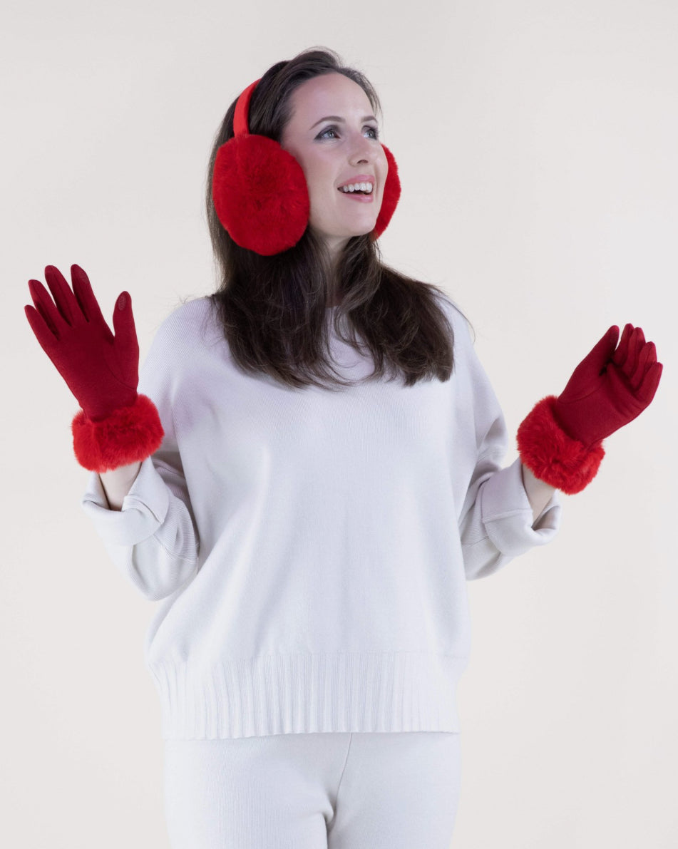 Marley Ear Muffs Red