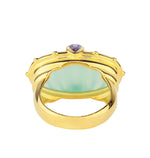 Load image into Gallery viewer, Dome Ring Aqua Chalcedony

