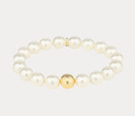 Load image into Gallery viewer, Mala Beaded Bracelet White Pearl

