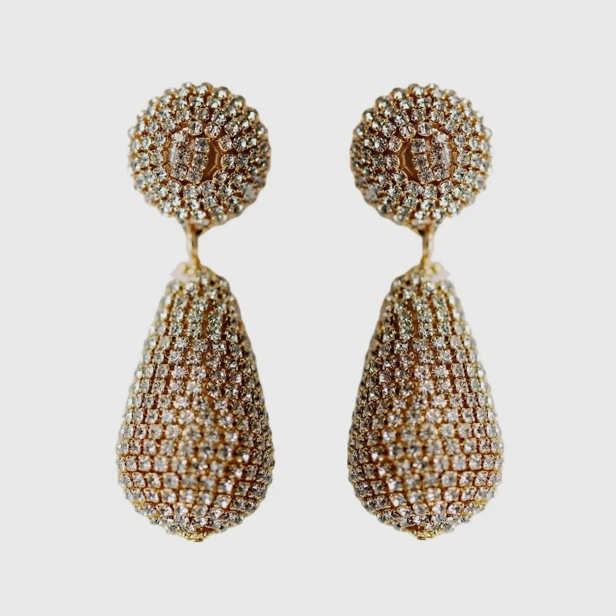 Rhinestone Lido Drop Earrings