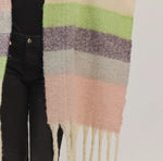 Load image into Gallery viewer, Multi Colored Striped Winter Scarf
