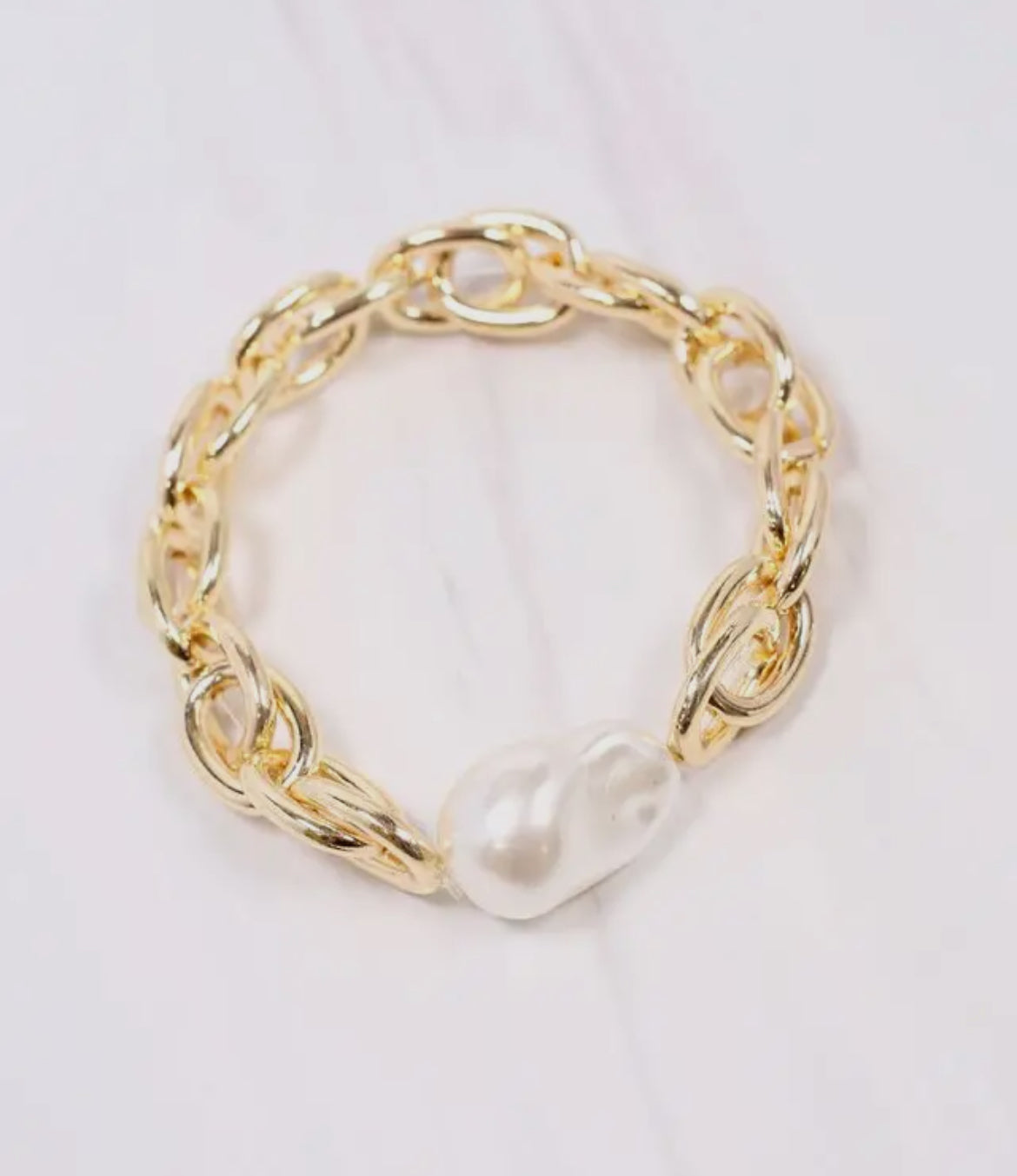 Harriet Pearl Link Bracelet