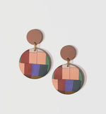 Load image into Gallery viewer, Rancher Circle Stripe Earring
